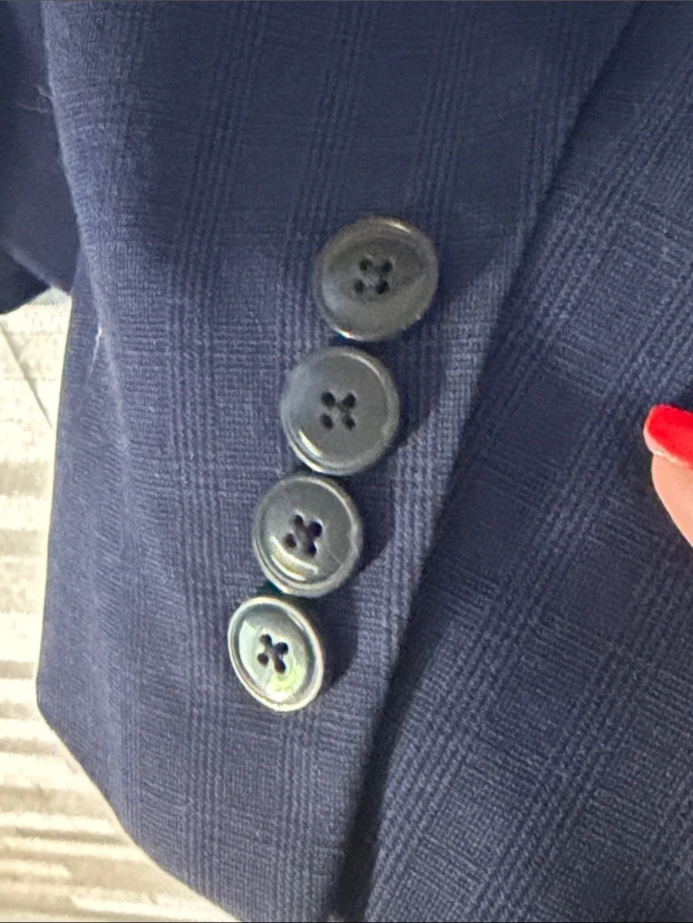 Nautica Men's Navy Two-Button Sport Coat with Patterned Lining 50 R